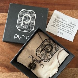 BNIB Pyrrha Neither Time nor Distance Talisman necklace